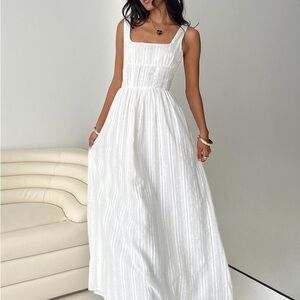 Princess Polly LORINDA MAXI DRESS WHITE